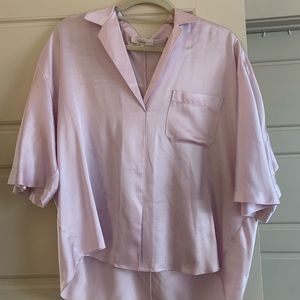 Vince Silk Top Purple sz M
